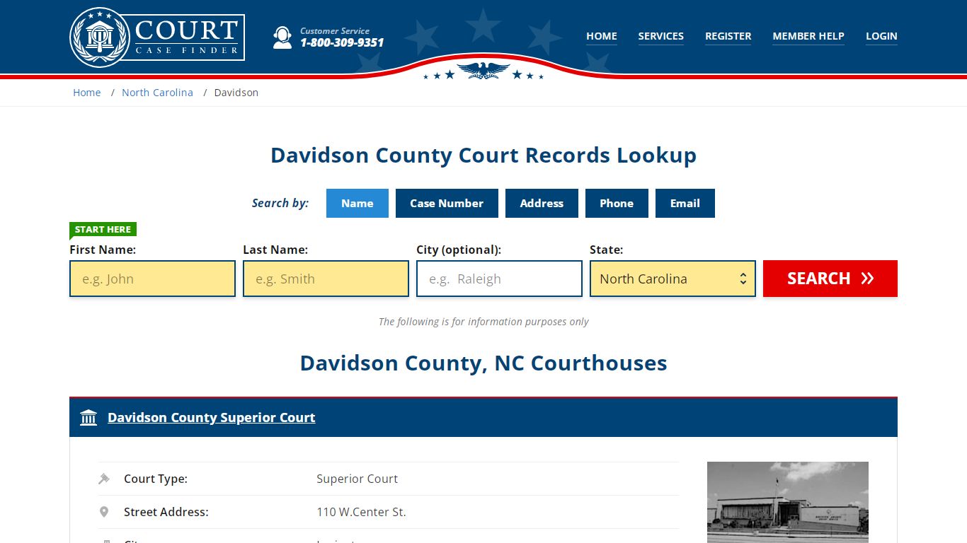 Davidson County Court Records | NC Case Lookup